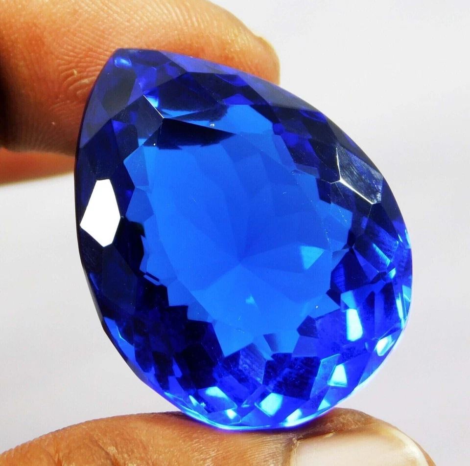 AAA+ 70.50 Ct. Blue Tanzanite Pear Faceted Cut Loose Gemstone for Birthday Gift - Image 3 of 4