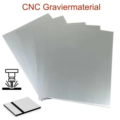 Graviermaterial SILBER-SCHWARZ 10 Stk. 20x30cm CNC Graviermaschine gravograph