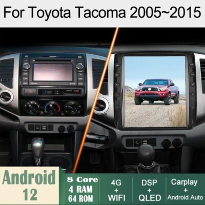 Car Android Gps Navigation Wifi 12.1'' For Toyota Tacoma 05~15 Radio Carpaly 4+64