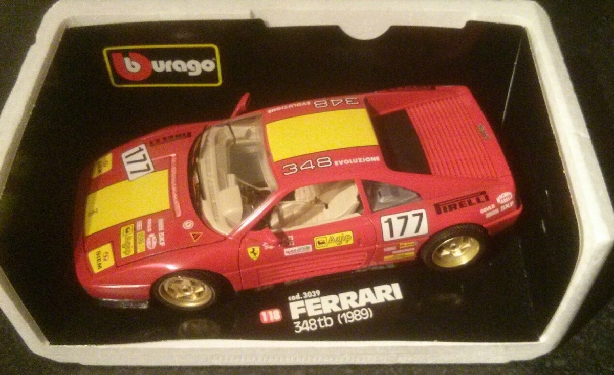 1/18 Burago Ferrari 348tb EVOLUZIONE 1991 Red Cod 3029 for