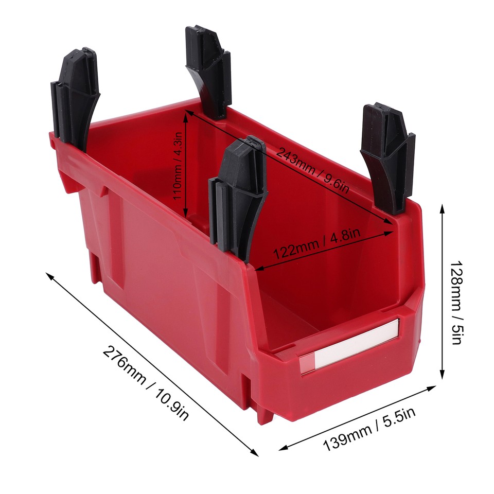 Parts Storage Bin Thickened PP Large Opening Tool Organizer
