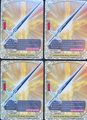 8x Sword of the King, Excalibur Buddyfight Promo - 8 MINT CARDS