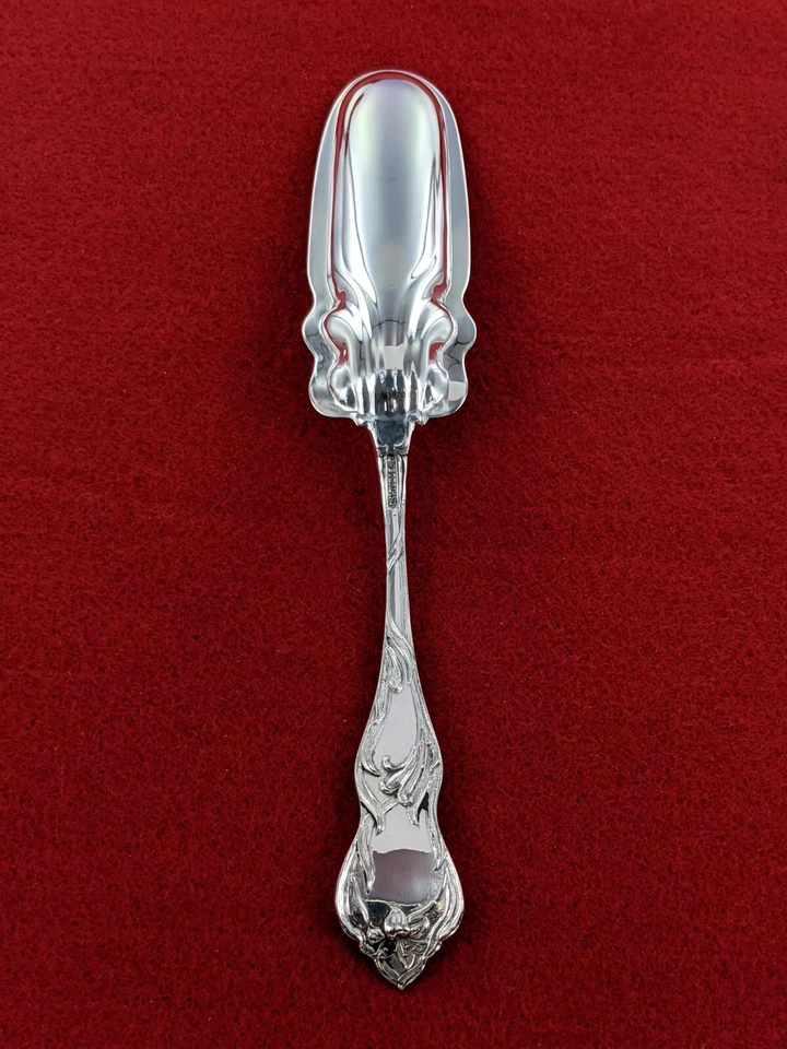 Antique Watson & Co 1902 Lily Sterling Silver 7 3/8" Cheese Scoop - Image 2 of 4