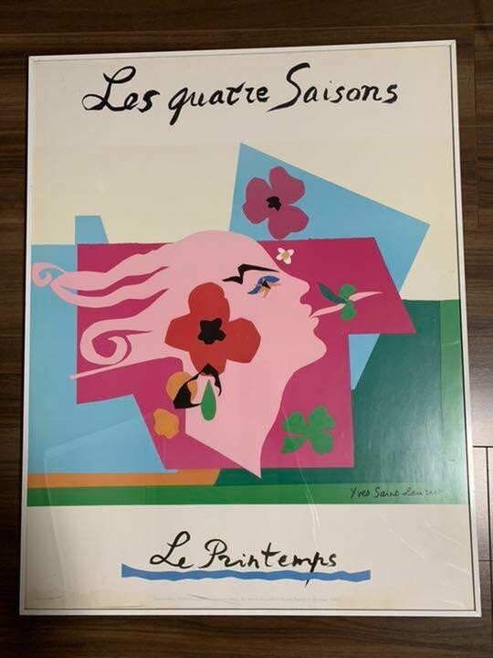 Vintage 1983 Yves Saint Laurent YSL Poster | eBay
