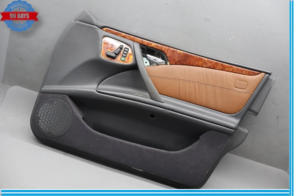 96-03 Mercede E430 E320 W210 Panel de puerta interior delantero derecho negro OEM Foto 2 de 4