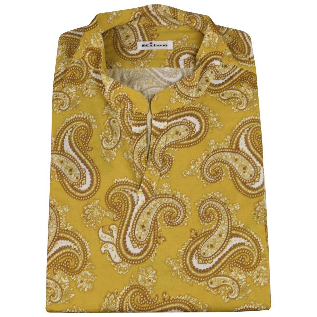 НОВАЯ МНОГОЦВЕТНАЯ ХЛОПКОВАЯ РУБАШКА KITON ИЗ КОРЕЙСКОГО ХЛОПКА US 16 - EU 41 MUL