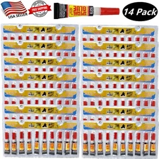 14 Pack of Super Glue Cyanoacrylate Adhesive for Wood Plastic Paper Rubber Metal