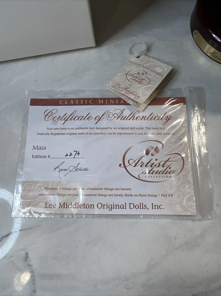 "Muñecas originales Lee Middleton de 9"" miniatura de vinilo MAIA Artist Studio Reva Schick" Foto 2 de 4