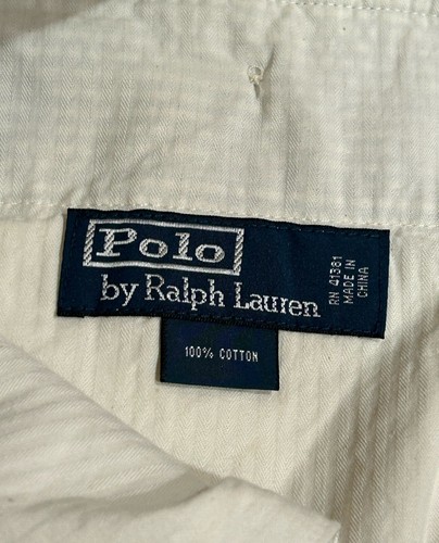 Vintage 90s Polo Ralph Lauren Seersucker Shorts Men’s Size 46B Cotton 9” NWT - Picture 4 of 8