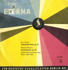 GOTOVAC Simfonijsko Kolo GLAZUNOV Concert Waltz STRAKA Eterna 520244 7" EP Rare!