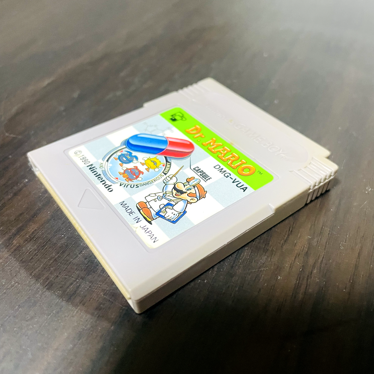 Dr. Mario Nintendo Game Boy 1990 DMG-VUA Japanese Version