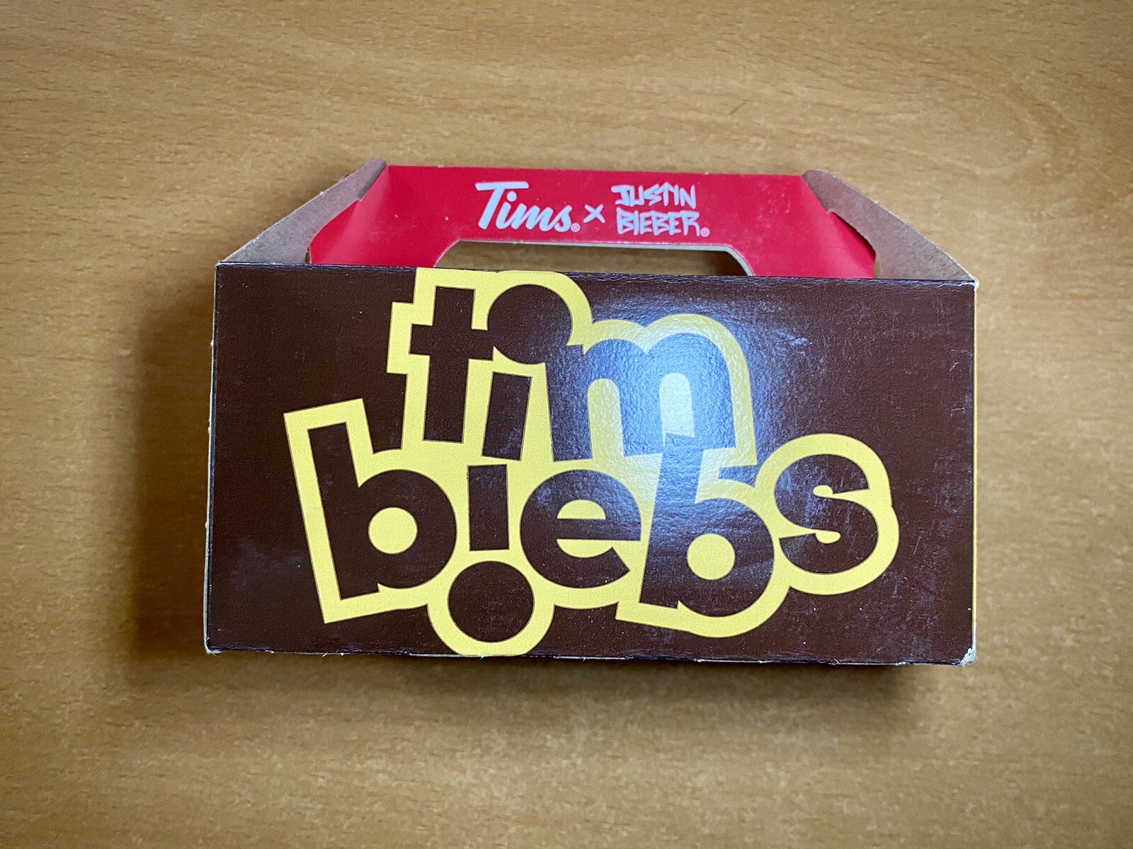Tim Hortons Limited Edition Tim Biebs 10 Pack Timbits Box | eBay