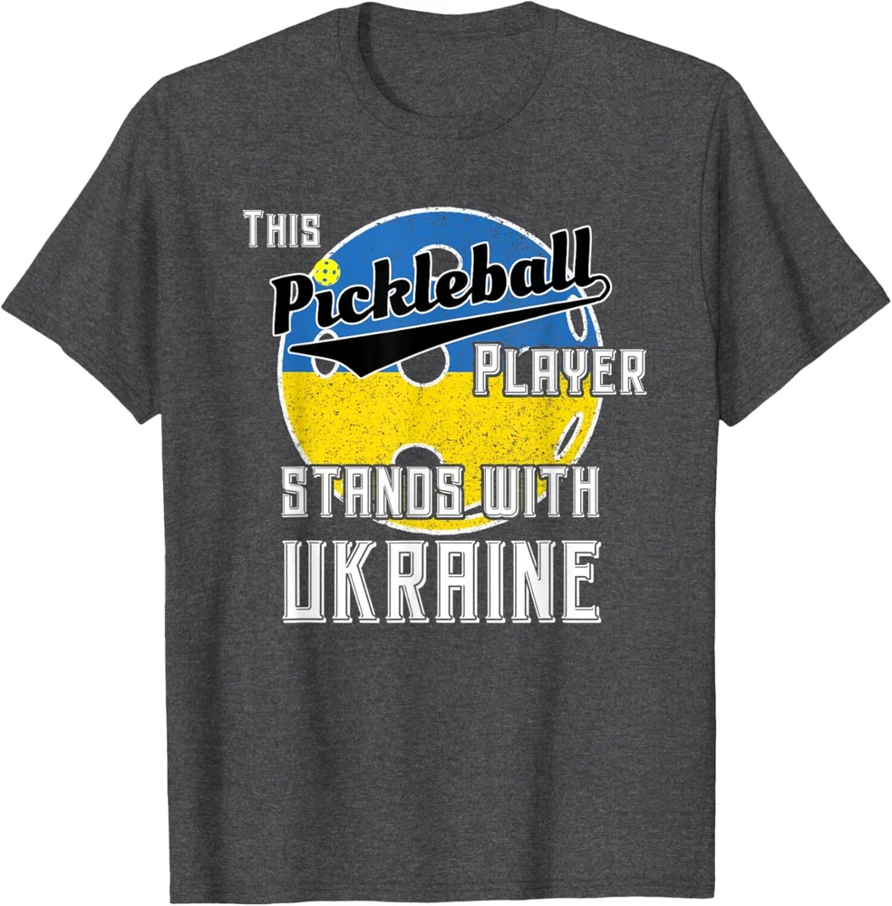 Pickleball Player Support Ukraine Play Sport Not War T-Shirt Hoodie