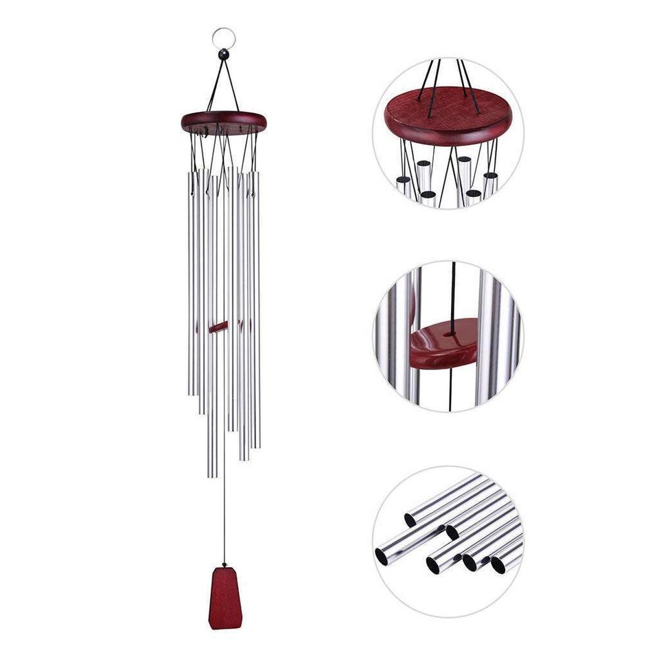 2pcs Large Deep Tone Windchime Chapel Bell Wind Chimes Outdoor Garden Home Decor