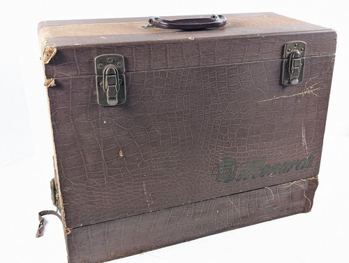 Vintage Monarch Deluxe Electric Sewing Machine Made In Japan W/ Case PARTS ONLY - Picture 11 of 12
