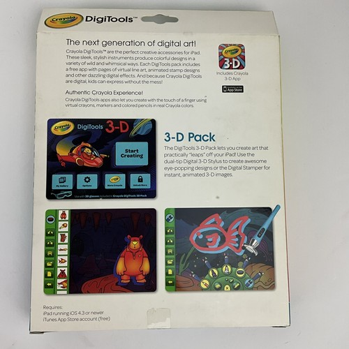 Griffin GC35974 Crayola DigiTools 3-D Pack for iPad (Blue) - Picture 2 of 3