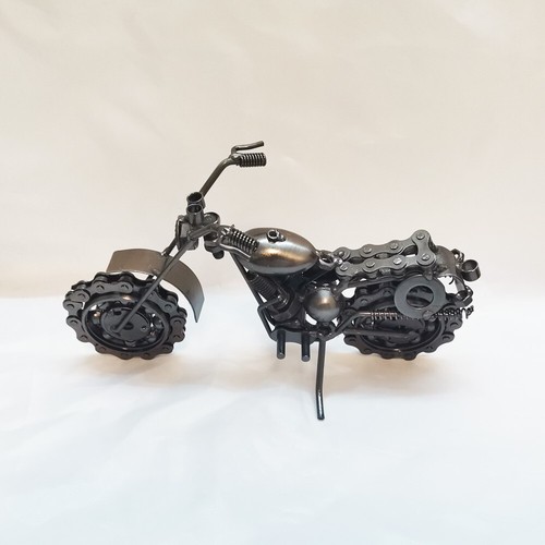 Collectible Motorbike Model Metal Dirt Bike Motorcycle Sculpture Home Bar Decor - Picture 4 of 24