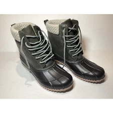 Magellan Outdoor Duck Boots Brown Faux Wool Lined Size 10 New Never Worn w/o Tag