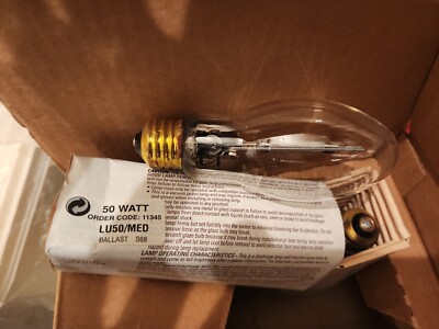 LOT of 3 ~ GE Sylvania Lumalux High Pressure Sodium E17 50W Bulbs ~ LU50/D/MED