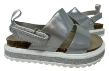 Carter's Toddler Girl's Carlyle Comfort Platform Sandals Slv/Sparkle Size:5 92U