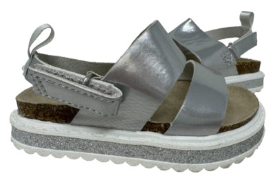 Carter's Toddler Girl's Carlyle Comfort Sandals Silver/Sparkle Size:5 92U