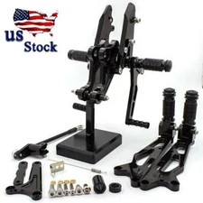 CNC Black For Honda MSX125 Grom 2016-2025 2022 Rear Set Footrest Foot Rest Pegs