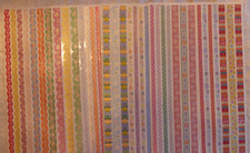 Set Stoff-Bordüren Borten - 4 zur Kartengestaltung Hobbyauflösung