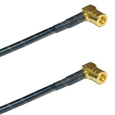RG174 SMB FEMALE ANGLE to SMB FEMALE ANGLE Coax RF Cable USA-Ship Lot