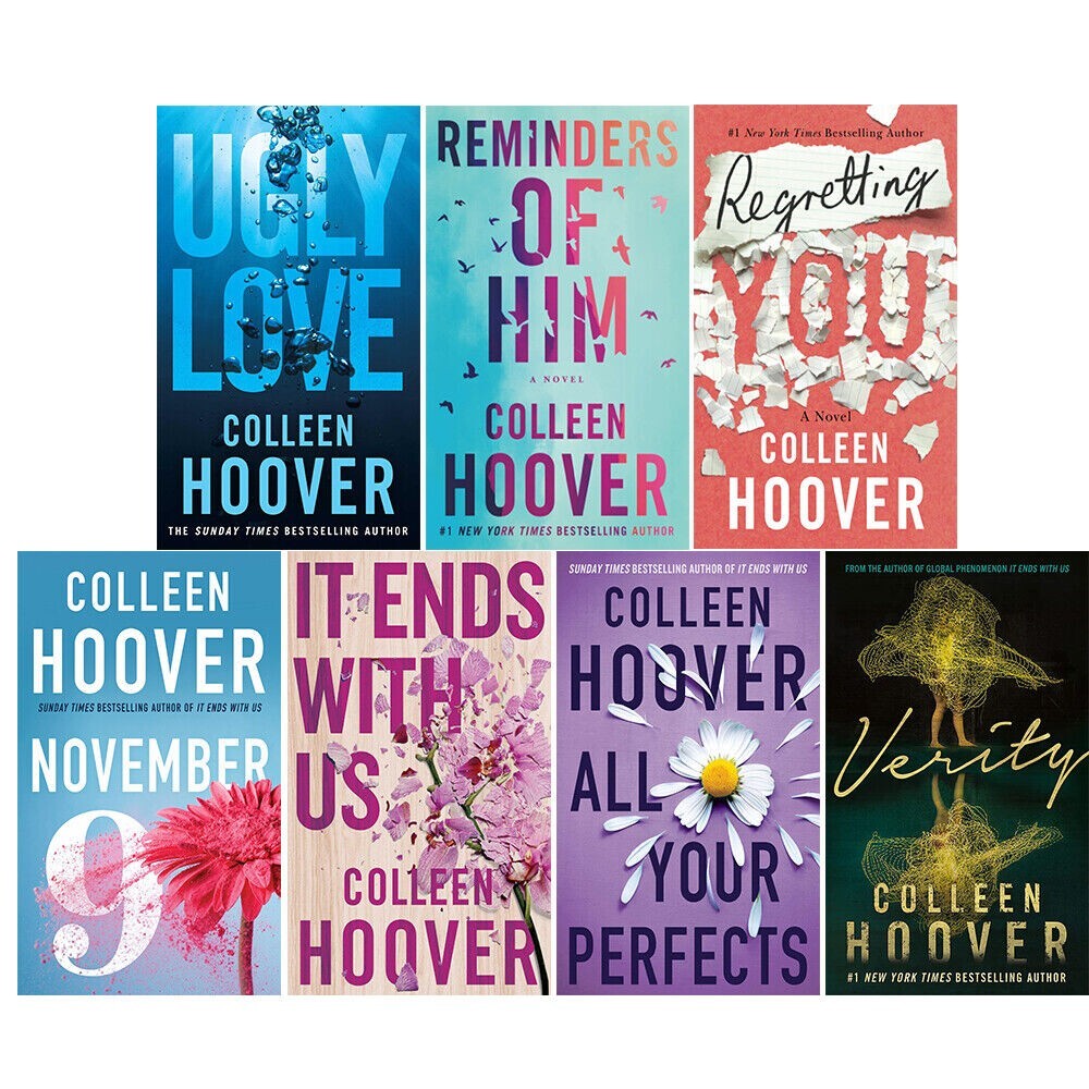 Colleen Hoover Collection 7 Books Set Verity, Ugly Love, It Ends With Us PB NEW