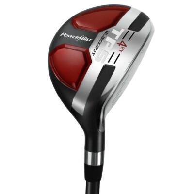 PowerBilt Golf TPS Blackout Men's Hybrid Utility Clubs  RH Regular Flex Graphite