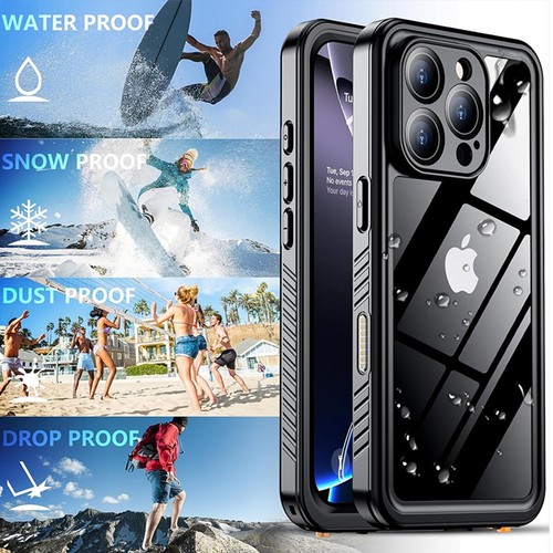 Funda protectora de pantalla impermeable a prueba de golpes para iPhone 16 Pro Max/16 Plus - Imagen 10 de 40