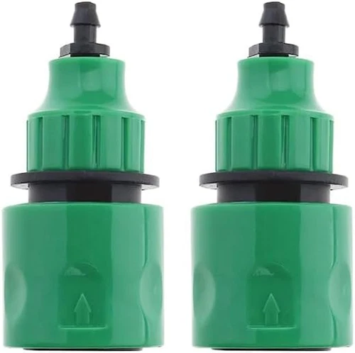 2Pcs Garden Hose Pipe Micro Irrigation Adapter One Way Adapter Tap Connector 8MM