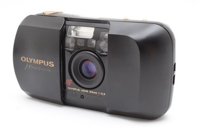 [N MINT] OLYMPUS μ mju PANORAMA Black Point & Shoot 35mm Film Camera From JAPAN2