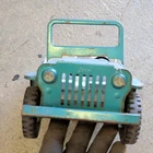 Tonka Vintage Tin Jeep Toy Vehicle Blue White Interior for Ages 8-11 Years