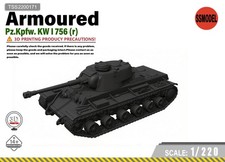 SSMODEL 1/220 Pz.Kpfw. KW I 756 r tank Resin Model Kit TSS2200171
