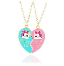 Friendship Necklace Best Friend Necklace Matching Magnetic Unicorn Sister Cat