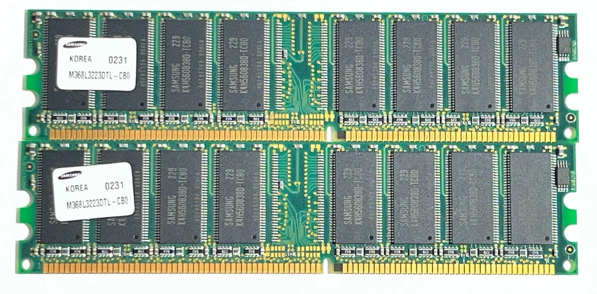 DDR2 SDRAM Computer Memory (RAM) with 2 Modules and 184 Pins for