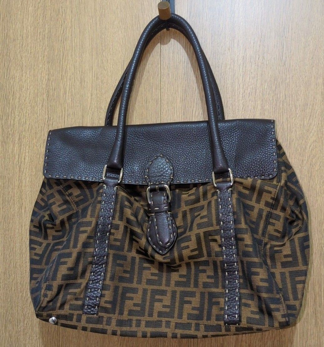 FENDI Mini Linda Zucca Bag in Rare Nylon Canvas