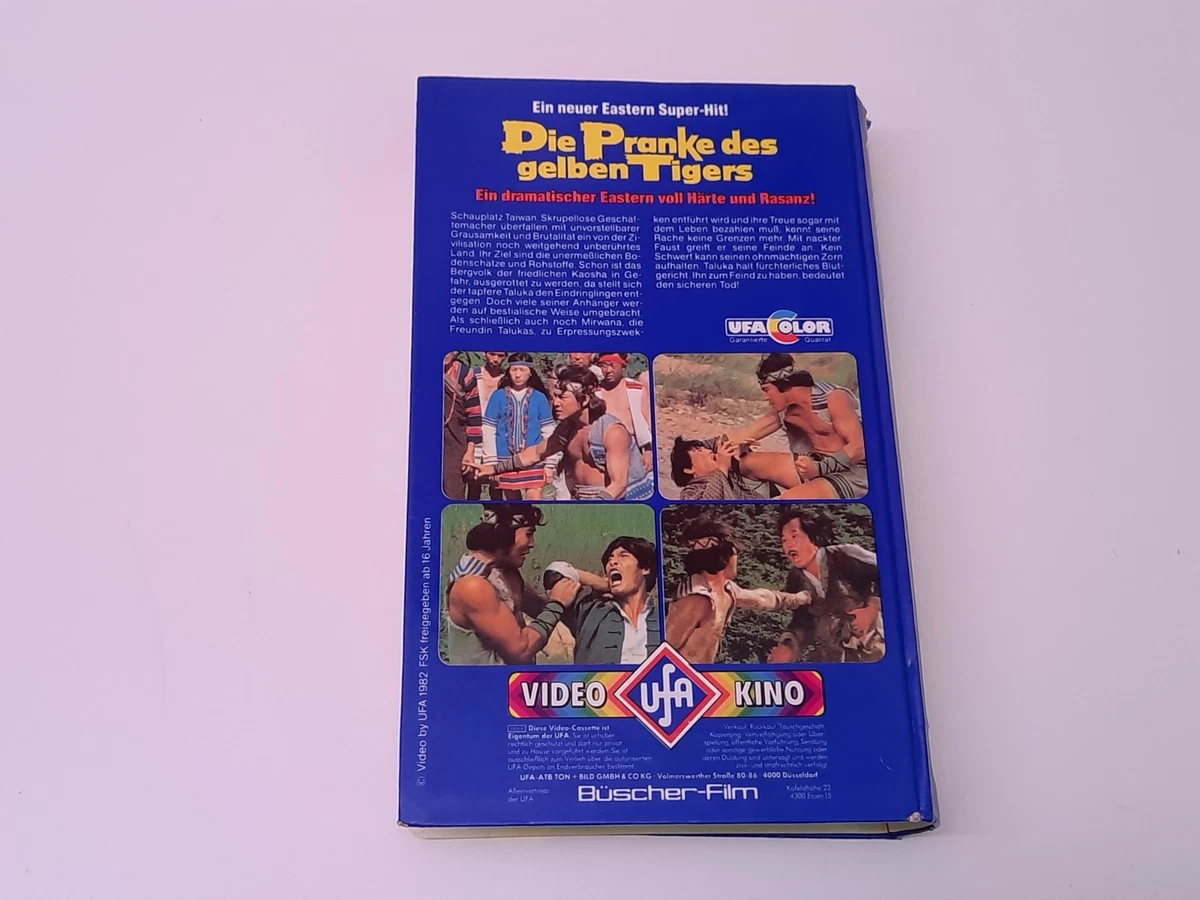 Die Pranke des gelben Tigers 1976 VHS German PAL UFA Video Hartbox Tiger Jungle
