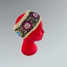 Handmade in Nepal Colorful Floral 100 Cotton Crochet Headband