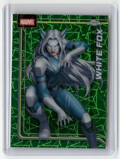 2026 Topps Chrome Marvel Comics #196 White Fox Hulk Green Lazer Refractor /99
