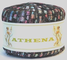 Athena Ladder Yarn # 35 Multi Color Trellis Ribbon Yarn Made In Italy 82 Yards