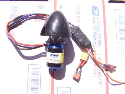 Brushless motor Eflite EFLM7300 w/ 30 A ESC, (9)