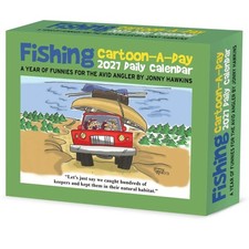 Fishing Cartoon A Day Desk Calendar 2027, Desk Calendars, Day To View, Gift