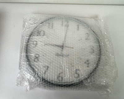 Rauland-Borg WCA1312B 13'' Black Battery Clock Education 12HR No Battery