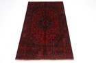 3 x 5 ft Geomtric Red Area Rug Afghan Traditional Hand Knotted Wool Rug