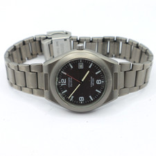 Citizen Eco Drive E110-K15885 Gray Dial Date E110M Solar Quartz Titanium Watch