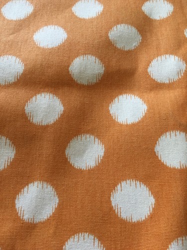 New Waverly Light Orange Medium Dots Print Cotton Fabric 5 Yds. Multi Use - Picture 2 of 5