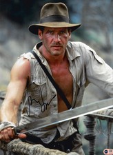 HARRISON FORD SIGNED INDIANA JONES 16x12 PHOTO (ACG CERT AG16700)