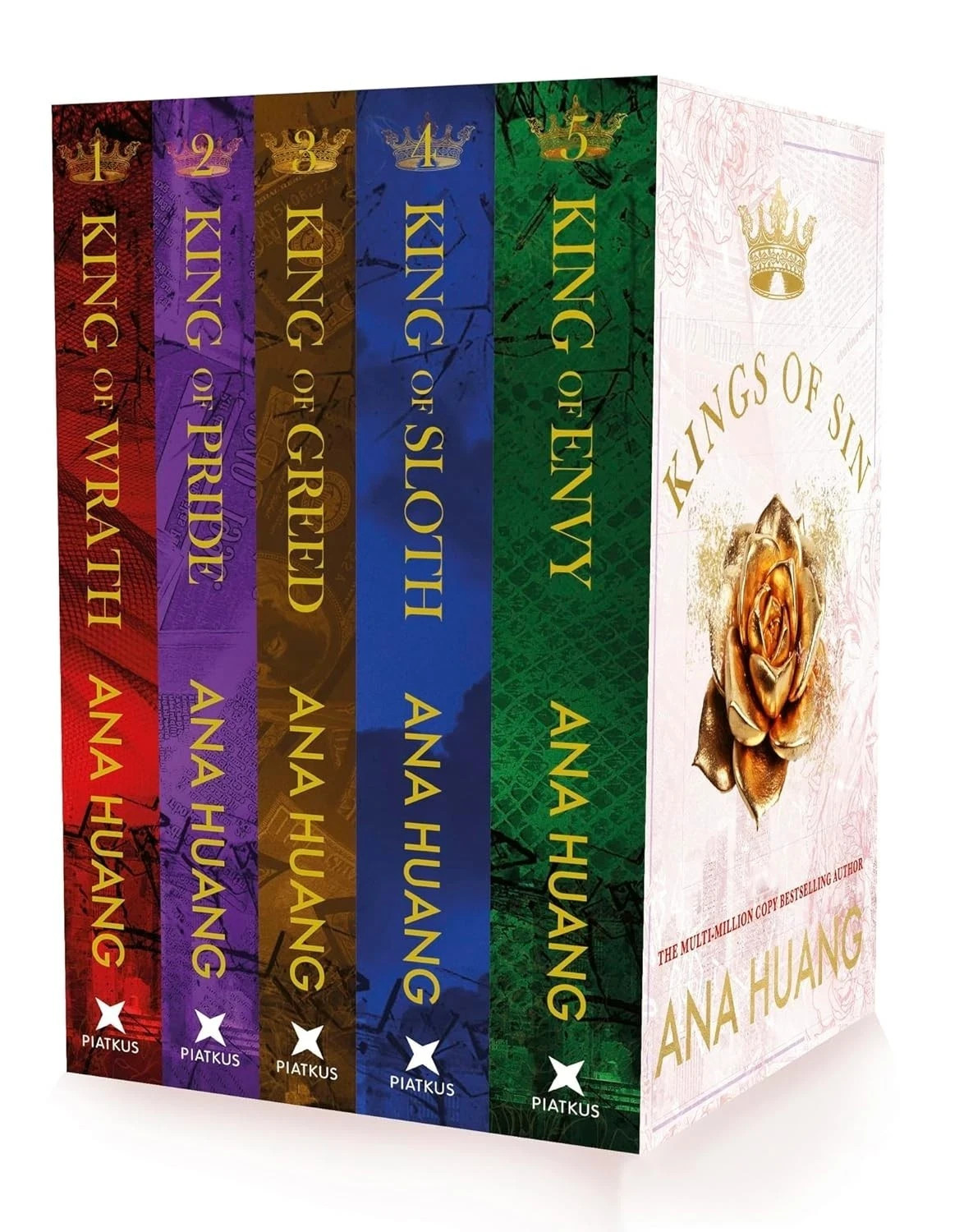 Kings of Sin Series 5 Books Collection Boxset by Ana Huang King of Greed,Envy